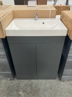 Lot 132  
            Marchington SR18 - Collection 

                
(COLLECTION ONLY) FLOOR STANDING 2 DOOR SINK UNIT IN ANTHRACITE WITH A 700 X 450M...