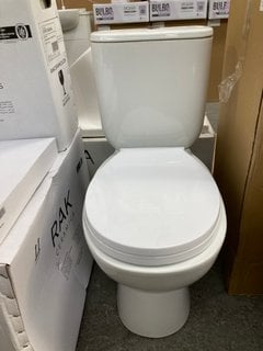 Lot 179  
            Marchington SR18 - Delivery or Collection 

                
RAK CLOSED COUPLED W/C WITH CISTERN FITTINGS, DUAL FLUSH TOP CHROME BUTTON & SEAT...