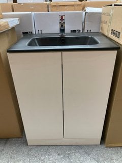 Lot 234  
            Marchington SR18 - Delivery or Collection 

                
FLOOR STANDING 2 DOOR SINK UNIT IN WHITE WITH A 620 X 460MM 1TH CERAMIC BASIN IN ...
