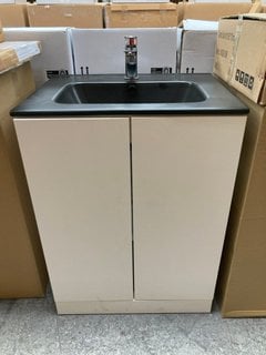 Lot 237  
            Marchington SR18 - Delivery or Collection 

                
FLOOR STANDING 2 DOOR SINK UNIT IN WHITE WITH A 620 X 460MM 1TH CERAMIC BASIN IN ...
