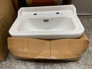 Lot 250  
            Marchington SR18 - Collection 

                
(COLLECTION ONLY) 500MM WIDE 2TH TRADITIONAL CERAMIC BASIN - ORIGINAL RRP £160: L...