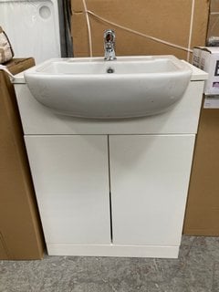 Lot 261  
            Marchington SR18 - Collection 

                
(COLLECTION ONLY) FLOOR STANDING 2 DOOR SEMI RECESSED SINK UNIT IN WHITE 610 X 45...