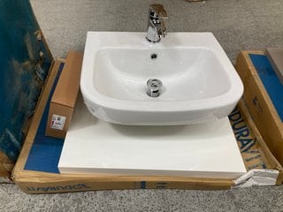 Lot 274  
            Marchington SR18 - Collection 

                
(COLLECTION ONLY) DURAVIT 620 X 570MM FLOATING COUNTERTOP IN WHITE WITH A 1TH CER...