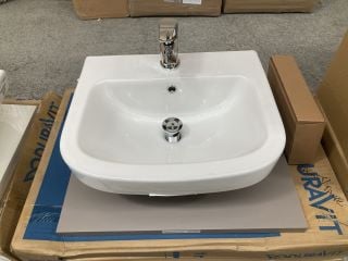 Lot 280  
            Marchington SR18 - Collection 

                
(COLLECTION ONLY) DURAVIT 620 X 550MM FLOATING COUNTERTOP IN BASALT/TAUPE WITH A ...