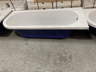 Lot 289  
            Marchington SR18 - Delivery or Collection 

                
BC DESIGNS SOLID BLUE 1700 X 730MM NTH RH J-SHAPED BATH - ORIGINAL RRP £590: LOCA...