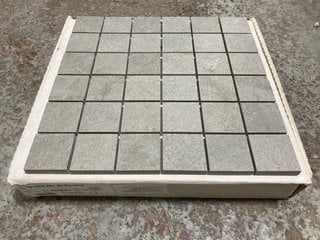 Lot 298  
            Marchington SR18 - Collection 

                
(COLLECTION ONLY) 1 BOX = 6 X 300MM2 GREY STONE MOSAIC TILE SHEETS - ORIGINAL RRP...