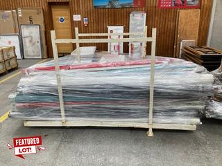 Lot 2  
            Marchington SR18 - Collection 

                
(COLLECTION ONLY) LARGE CRATE OF ASSORTED LUSTRO LITE EDGE CAPS 2600MM LONG EDGIN...