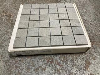 Lot 306  
            Marchington SR18 - Collection 

                
(COLLECTION ONLY) 1 BOX = 6 X 300MM2 GREY STONE MOSAIC TILE SHEETS - ORIGINAL RRP...
