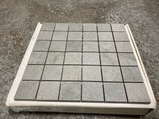 Lot 308  
            Marchington SR18 - Collection 

                
(COLLECTION ONLY) 1 BOX = 6 X 300MM2 GREY STONE MOSAIC TILE SHEETS - ORIGINAL RRP...
