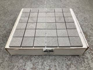 Lot 309  
            Marchington SR18 - Collection 

                
(COLLECTION ONLY) 1 BOX = 6 X 300MM2 GREY STONE MOSAIC TILE SHEETS - ORIGINAL RRP...