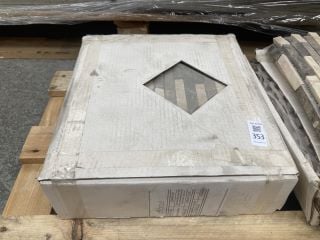 Lot 353  
            Marchington SR18 - Collection 

                
(COLLECTION ONLY) 1 BOX = 11 SHEETS 305MM2 STONE BROWN PENCIL MIXED MOSAIC TILE S...