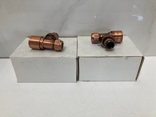 Lot 406  
            Marchington SR18 - Delivery or Collection 

                
QTY OF 15MM ANGLED RADIATOR VALVES IN COPPER - ORIGINAL RRP £120: LOCATION - RACK...