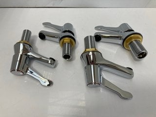 Lot 408  
            Marchington SR18 - Delivery or Collection 

                
SET OF LEVER ACTION BATH & BASIN PILLAR TAPS IN CHROME - ORIGINAL RRP £210: LOCAT...