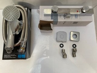 Lot 451  
            Marchington SR18 - Delivery or Collection 

                
THERMOSTATIC BAR SHOWER VALVE IN CHROME WITH SHOWER HANDSET, HOSE & PARKING BRACK...