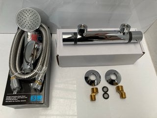 Lot 458  
            Marchington SR18 - Delivery or Collection 

                
THERMOSTATIC BAR SHOWER VALVE IN CHROME WITH SHOWER HANDSET, HOSE & PARKING BRACK...