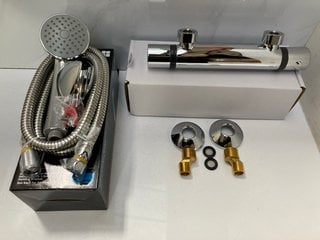 Lot 461  
            Marchington SR18 - Delivery or Collection 

                
THERMOSTATIC BAR SHOWER VALVE IN CHROME WITH SHOWER HANDSET, HOSE & PARKING BRACK...