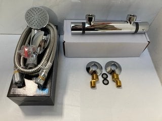 Lot 463  
            Marchington SR18 - Delivery or Collection 

                
THERMOSTATIC BAR SHOWER VALVE IN CHROME WITH SHOWER HANDSET, HOSE & PARKING BRACK...