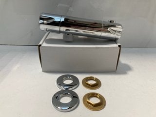 Lot 467  
            Marchington SR18 - Delivery or Collection 

                
THERMOSTATIC BAR SHOWER VALVE IN CHROME WITH BOTTOM OUTLET - ORIGINAL RRP £189: L...