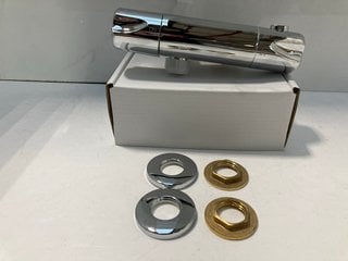 Lot 468  
            Marchington SR18 - Delivery or Collection 

                
THERMOSTATIC BAR SHOWER VALVE IN CHROME WITH BOTTOM OUTLET - ORIGINAL RRP £189: L...