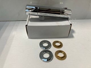 Lot 472  
            Marchington SR18 - Delivery or Collection 

                
THERMOSTATIC BAR SHOWER VALVE IN CHROME WITH BOTTOM OUTLET - ORIGINAL RRP £189: L...