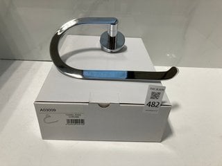 Lot 482  
            Marchington SR18 - Delivery or Collection 

                
QTY OF CHROME TOWEL RINGS - ORIGINAL RRP £250: LOCATION - RACKING 1