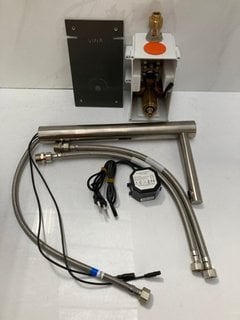 Lot 488  
            Marchington SR18 - Delivery or Collection 

                
VITRA ORIGIN PHOTOCELL BASIN MIXER IN BRUSHED STAINLESS STEEL #A4722134 - ORIGINA...