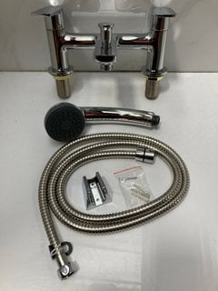 Lot 516  
            Marchington SR18 - Delivery or Collection 

                
DECK MOUNTED BSM IN CHROME WITH SHOWER HANDSET, HOSE & WALL MOUNTING BRACKET - OR...