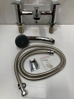Lot 521  
            Marchington SR18 - Delivery or Collection 

                
DECK MOUNTED BSM IN CHROME WITH SHOWER HANDSET, HOSE & WALL MOUNTING BRACKET - OR...