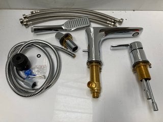 Lot 525  
            Marchington SR18 - Delivery or Collection 

                
DECK MOUNTED 3TH BSM IN CHROME WITH SHOWER HANDSET & HOSE - ORIGINAL RRP £385: LO...