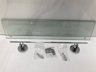 Lot 548  
            Marchington SR18 - Delivery or Collection 

                
530MM CHROME & GLASS VANITY SHELF - ORIGINAL RRP £117: LOCATION - RACKING 1