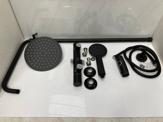 Lot 560  
            Marchington SR18 - Delivery or Collection 

                
THERMOSTATIC BAR SHOWER VALVE IN BLACK WITH RISER RAIL, ROUND FIXED SHOWER HEAD, ...