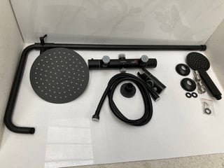 Lot 561  
            Marchington SR18 - Delivery or Collection 

                
THERMOSTATIC BAR SHOWER VALVE IN BLACK WITH RISER RAIL, ROUND FIXED SHOWER HEAD, ...