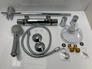 Lot 580  
            Marchington SR18 - Delivery or Collection 

                
THERMOSTATIC BAR SHOWER VALVE IN CHROME WITH SHOWER SLIDE RAIL KIT, MULTI FUNCTIO...
