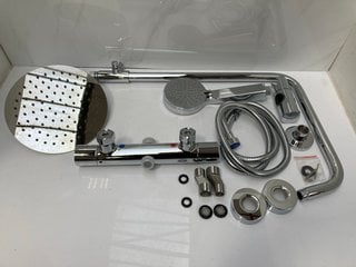 Lot 592  
            Marchington SR18 - Delivery or Collection 

                
THERMOSTATIC BAR SHOWER VALVE IN CHROME WITH RISER RAIL, ROUND FIXED SHOWER HEAD,...