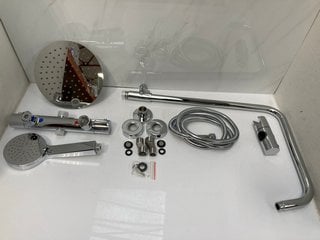 Lot 594  
            Marchington SR18 - Delivery or Collection 

                
THERMOSTATIC BAR SHOWER VALVE IN CHROME WITH RISER RAIL, ROUND FIXED SHOWER HEAD,...