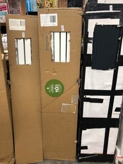 Lot 742  
            Marchington SR18 - Delivery or Collection 

                
WHITE VERTICAL DOUBLE SLIM PANEL RADIATOR 1600 X 354MM - ORIGINAL RRP £625: LOCAT...