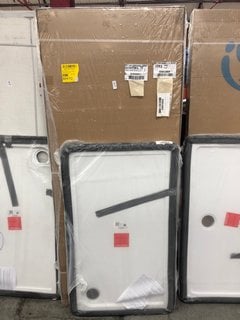 Lot 751  
            Marchington SR18 - Collection 

                
(COLLECTION ONLY) CLEAR GLASS SILVER FRAMED 800 X 1850MM SHOWER PANEL WITH A PEAR...