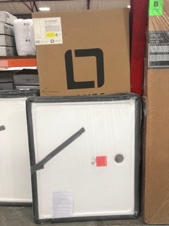 Lot 753  
            Marchington SR18 - Collection 

                
(COLLECTION ONLY) CLEAR GLASS SILVER FRAMED 800 X 1850MM SHOWER PANEL WITH A PEAR...