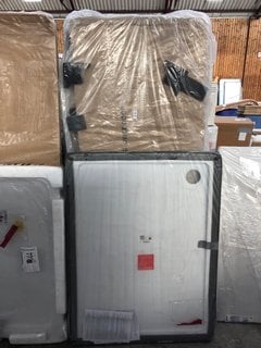 Lot 881  
            Marchington SR18 - Collection 

                
(COLLECTION ONLY) CLEAR GLASS SILVER FRAMED 1200 X 900MM SLIDING SHOWER DOOR WITH...