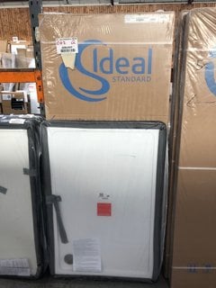 Lot 891  
            Marchington SR18 - Collection 

                
(COLLECTION ONLY) CLEAR GLASS SILVER FRAMED 1200 X 1850MM PIVOT SHOWER DOOR WITH ...