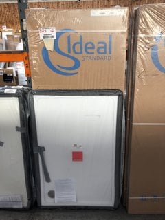 Lot 894  
            Marchington SR18 - Collection 

                
(COLLECTION ONLY) CLEAR GLASS SILVER FRAMED 1200 X 1850MM PIVOT SHOWER DOOR WITH ...