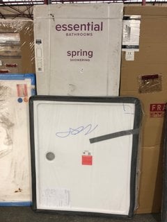 Lot 934  
            Marchington SR18 - Collection 

                
(COLLECTION ONLY) CLEAR GLASS SILVER FRAMED 760 X 1900MM SHOWER PANEL WITH A PEAR...