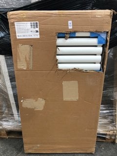 Lot 957  
            Marchington SR18 - Delivery or Collection 

                
WHITE HORIZONTAL DOUBLE OVAL TUBED ALUMINUM RADIATOR 1070 X 600MM - ORIGINAL RRP ...