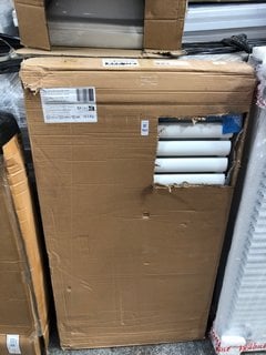Lot 960  
            Marchington SR18 - Delivery or Collection 

                
WHITE HORIZONTAL DOUBLE OVAL TUBED ALUMINUM RADIATOR 1070 X 600MM - ORIGINAL RRP ...