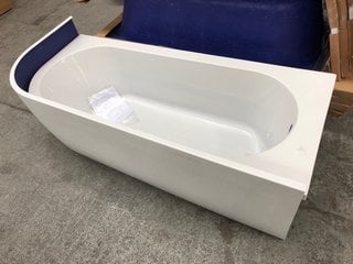 Lot 999  
            Marchington SR18 - Delivery or Collection 

                
BC DESIGNS SOLID BLUE RH 1700 X 725MM SINGLE ENDED J-SHAPED BATH WITH MATCHING SI...