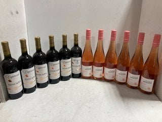 Lot 108  
            Marchington SR17 - Delivery or Collection 

                
12 X ASSORTED WINES TO INCLUDE TOSCANA INDICAZIONE GEOGRAFICA TIPICA 2022 MEDIUM ...