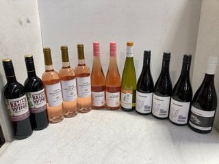Lot 112  
            Marchington SR17 - Delivery or Collection 

                
12 X ASSORTED WINES TO INCLUDE SEM RESERVAS 2024 ROSE WINE 75CL 12.5% VOL (WE OPE...