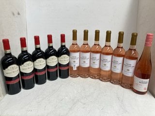 Lot 21  
            Marchington SR17 - Delivery or Collection 

                
12 X ASSORTED WINES TO INCLUDE SEM RESERVAS CASA SANTOS LIMA ROSE WINE 2024 75CL ...