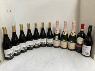 Lot 30  
            Marchington SR17 - Delivery or Collection 

                
12 X ASSORTED WINES TO INCLUDE LA CROIX DES CELESTINS 2021 DRY RED WINE 75CL 13% ...