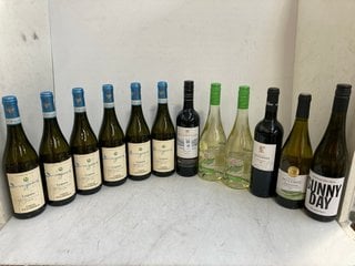 Lot 41  
            Marchington SR17 - Delivery or Collection 

                
12 X ASSORTED WINES TO INCLUDE CHÃ‚TEAU LES EYMERIES BORDEAUX 2023 DRY RED WINE 7...